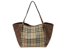 画像をギャラリービューアに読み込む, Burberry バーバリー Nova Check Tote Bag ノヴァチェック トートバッグ ハンドバッグ 1990-2000s ベージュ ブラウン 美品 中古 4b005849