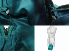 Load image into Gallery viewer, MIUMIU ミュウミュウ マイクロリュック チェーンショルダーバッグ マテラッセ ラムスキン ターコイズブルー シルバー金具 美品 中古 4b005851