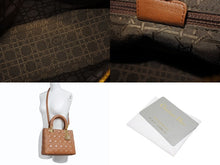 Load image into Gallery viewer, Christian Dior クリスチャンディオール LADY DIOR レディディオール ミディアム 2WAYハンドバッグ ラムスキン カナージュ ブラウン 美品 中古 4b005853