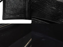 画像をギャラリービューアに読み込む, 極美品 BALENCIAGA バレンシアガ ジャイアントコンチネンタル 長財布 ハンドバッグ ブラック シルバー金具 中古 4b005859