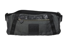 Load image into Gallery viewer, CHANEL シャネル スポーツライン ココマーク ウエストバッグ 10番台 ボディバッグ ブラック レザー ロゴ ジャガード シルバー金具 美品 中古 4b005860