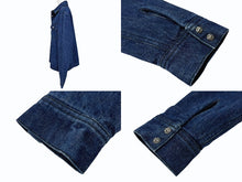 Load image into Gallery viewer, 極美品 CHROME HEARTS クロムハーツ デニムジャケット ブルゾン サイズM クロスボールボタン インディゴブルー シルバー925 中古 4b005861
