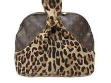 Load image into Gallery viewer, LOUIS VUITTON ルイヴィトン アズディン アライア アルマ ハンドバッグ M99032 モノグラム レオパード ハラコ 100周年限定 良品 中古 4b005862