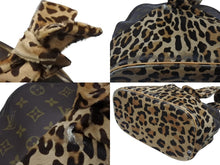Load image into Gallery viewer, LOUIS VUITTON ルイヴィトン アズディン アライア アルマ ハンドバッグ M99032 モノグラム レオパード ハラコ 100周年限定 良品 中古 4b005862