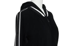 画像をギャラリービューアに読み込む, CHANEL シャネル スポーツライン ジップアップフーディー パーカー P32616W04100 サイズ36 ココマーク パイル メッシュ 美品 中古 4b005863