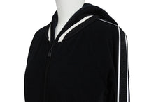 画像をギャラリービューアに読み込む, CHANEL シャネル スポーツライン ジップアップフーディー パーカー P32616W04100 サイズ36 ココマーク パイル メッシュ 美品 中古 4b005863