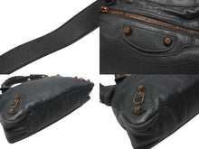 画像をギャラリービューアに読み込む, BALENCIAGA バレンシアガ City Giant シティ ジャイアント 2WAYバッグ ハンドバッグ ショルダーバッグ モスグリーン 美品 中古 4b005864