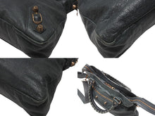 画像をギャラリービューアに読み込む, BALENCIAGA バレンシアガ City Giant シティ ジャイアント 2WAYバッグ ハンドバッグ ショルダーバッグ モスグリーン 美品 中古 4b005864