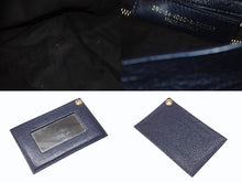 画像をギャラリービューアに読み込む, BALENCIAGA バレンシアガ クラシック メタリック エッジ シティ 2WAY ショルダーバッグ 390154 ネイビー ゴールド金具 美品 中古 4b005865