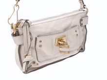 画像をギャラリービューアに読み込む, Chloe クロエ ミニ パディントン ポーチ ショルダーバッグ フランス製 レザー ベージュ ゴールド金具 美品 中古 4b005869