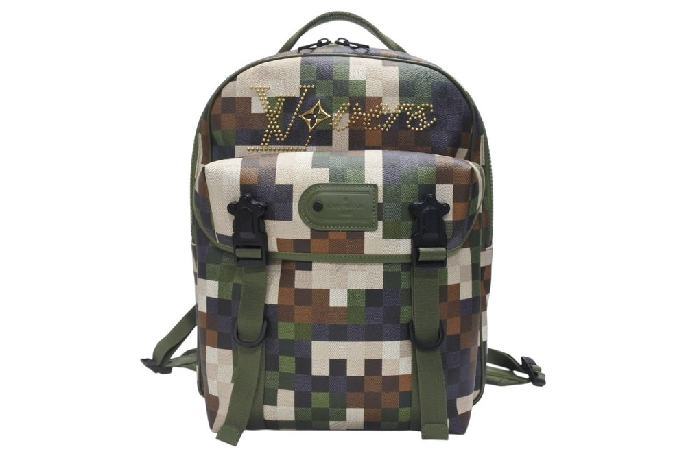New and unused LOUIS VUITTON Motion Backpack Rucksack M24445 Damoflage Canvas NIGO Used 4b005874
