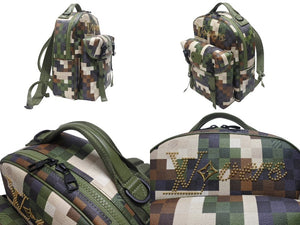 新品未使用 LOUIS VUITTON ルイヴィトン モーション バックパック リュック M24445 ダモフラージュ キャンバス NIGO 中古 4b005874