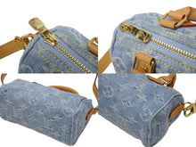 Load image into Gallery viewer, 新品同様 LOUIS VUITTON ルイヴィトン 2WAY ハンドハッグ Monogram Denim Nano Speedy モノグラム デニム ナノ スピーディ M11212 中古 4b005875