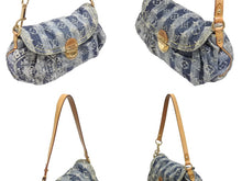 画像をギャラリービューアに読み込む, LOUIS VUITTON ルイヴィトン ミニプリーティ レイエ ショルダーバッグ M95333 モノグラムデニム ブルー 美品 中古 4b005876