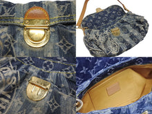 画像をギャラリービューアに読み込む, LOUIS VUITTON ルイヴィトン ミニプリーティ レイエ ショルダーバッグ M95333 モノグラムデニム ブルー 美品 中古 4b005876