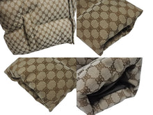 画像をギャラリービューアに読み込む, 極美品 BALENCIAGA × GUCCI バレンシアガ グッチ 22AW ハッカー プロジェクト BB柄 パファー ダウンジャケット YZERR私物 ベージュ サイズ46 681885 中古 4b005880