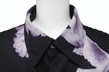 Load image into Gallery viewer, 極美品 AMIRI アミリ オーバーサイズ プリント 長袖シャツ YZERR私物 コットン スパンデックス ブラック サイズM 中古 4b005881