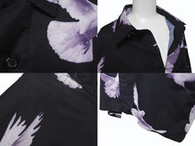 Load image into Gallery viewer, 極美品 AMIRI アミリ オーバーサイズ プリント 長袖シャツ YZERR私物 コットン スパンデックス ブラック サイズM 中古 4b005881