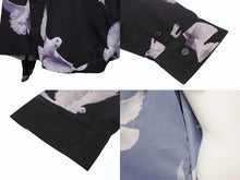 Load image into Gallery viewer, 極美品 AMIRI アミリ オーバーサイズ プリント 長袖シャツ YZERR私物 コットン スパンデックス ブラック サイズM 中古 4b005881