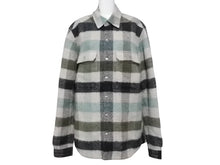 画像をギャラリービューアに読み込む, 極美品 Rick Owens リックオウエンス シャツジャケット 22AW YZERR私物 RU02B2729-WFP チェック アルパカ 毛 サイズ48 中古 4b005882