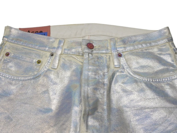 極美品 Acne studios bla konst アクネ ストゥディオス ブラコンスト 1996 Holographic Foil Classic Fit Jeans デニム YZERR私物 サイズ31 中古 4b005885