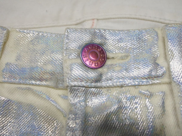 極美品 Acne studios bla konst アクネ ストゥディオス ブラコンスト 1996 Holographic Foil Classic Fit Jeans デニム YZERR私物 サイズ31 中古 4b005885