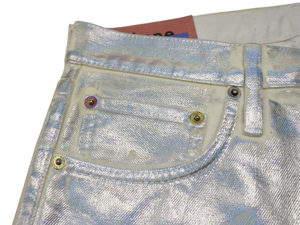 極美品 Acne studios bla konst アクネ ストゥディオス ブラコンスト 1996 Holographic Foil Classic Fit Jeans デニム YZERR私物 サイズ31 中古 4b005885