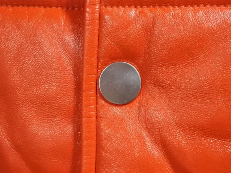 Very Good Condition BOTTEGA VENETA Bottega Veneta Leather Quilted Vest 712269 Jeepskin Polyester Red YZERR Personal Property Size M 4b005886 Used