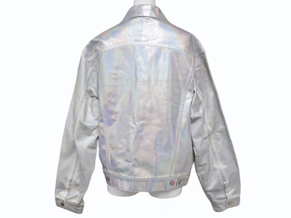 ACNE STUDIOS アクネストゥディオズ デニムジャケット YZERR私物 コットン シルバー サイズ50 美品 中古 4b005887