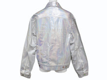 画像をギャラリービューアに読み込む, ACNE STUDIOS アクネストゥディオズ デニムジャケット YZERR私物 コットン シルバー サイズ50 美品 中古 4b005887