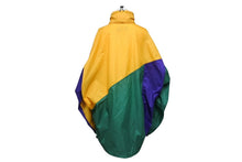 画像をギャラリービューアに読み込む, 極美品 BALENCIAGA バレンシアガ カラーブロック ナイロンジャケット 18AW YZERR着用 イエロー グリーン パープル サイズ46 中古 4b005888