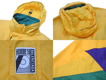 画像をギャラリービューアに読み込む, 極美品 BALENCIAGA バレンシアガ カラーブロック ナイロンジャケット 18AW YZERR着用 イエロー グリーン パープル サイズ46 中古 4b005888