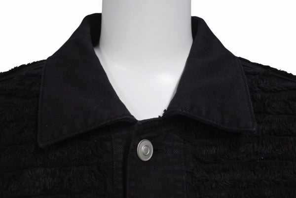 極美品 1017 ALYX 9SM blackmeans アリクス ブラックミーンズ デニムジャケット YZERR私物 コットン ポリウレタン ブラック サイズ48 中古 4b005889