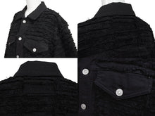 画像をギャラリービューアに読み込む, 極美品 1017 ALYX 9SM blackmeans アリクス ブラックミーンズ デニムジャケット YZERR私物 コットン ポリウレタン ブラック サイズ48 中古 4b005889