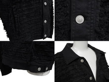 画像をギャラリービューアに読み込む, 極美品 1017 ALYX 9SM blackmeans アリクス ブラックミーンズ デニムジャケット YZERR私物 コットン ポリウレタン ブラック サイズ48 中古 4b005889