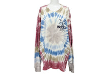 Load image into Gallery viewer, JUST DON ジャストドン レコードロータイダイ ロングスリーブTシャツ ロゴ刺繍 バックプリント YZERR私物 マルチカラー タイダイ サイズM 美品 中古 4b005892