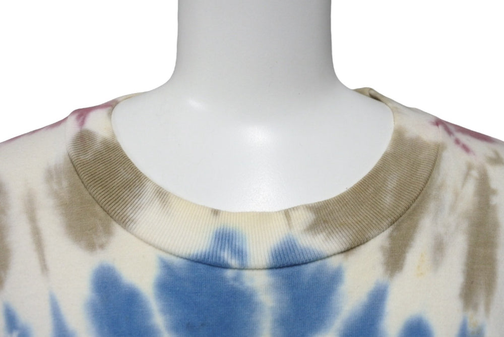 JUST DON Record Low Tie Dye Long Sleeve T-Shirt Logo Embroidery Back Print YZERR Personal Item Multicolor Tie Dye Size M Good Condition Used 4b005892