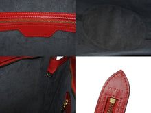 画像をギャラリービューアに読み込む, LOUIS VUITTON ルイヴィトン サンジャック ショッピング トートバッグ M52267 エピレザー カスティリアンレッド ゴールド金具 美品 中古 4b005897