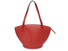 画像をギャラリービューアに読み込む, LOUIS VUITTON ルイヴィトン サンジャック ショッピング トートバッグ M52267 エピレザー カスティリアンレッド ゴールド金具 美品 中古 4b005897