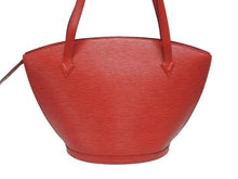 画像をギャラリービューアに読み込む, LOUIS VUITTON ルイヴィトン サンジャック ショッピング トートバッグ M52267 エピレザー カスティリアンレッド ゴールド金具 美品 中古 4b005897