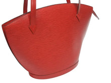 画像をギャラリービューアに読み込む, LOUIS VUITTON ルイヴィトン サンジャック ショッピング トートバッグ M52267 エピレザー カスティリアンレッド ゴールド金具 美品 中古 4b005897
