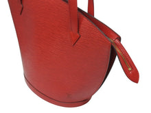 画像をギャラリービューアに読み込む, LOUIS VUITTON ルイヴィトン サンジャック ショッピング トートバッグ M52267 エピレザー カスティリアンレッド ゴールド金具 美品 中古 4b005897