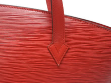 画像をギャラリービューアに読み込む, LOUIS VUITTON ルイヴィトン サンジャック ショッピング トートバッグ M52267 エピレザー カスティリアンレッド ゴールド金具 美品 中古 4b005897