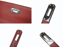 Load image into Gallery viewer, 新品同様 HERMES エルメス ケリー25 2WAY ショルダーバッグ X刻印 ヴォースイフト ルージュグレナシルバー金具 中古 4b005898