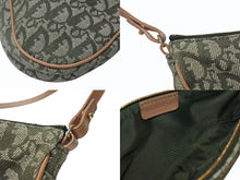 Load image into Gallery viewer, 極美品 Christian Dior クリスチャンディオール サドルポーチ ガリアーノ期 ヴィンテージ トロッター柄 カーキ 中古 4b005899