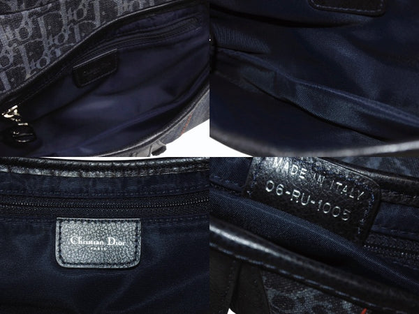Christian Dior クリスチャンディオール フライトライン サドルバッグ ワンショルダーバッグ トロッター ガリアーノ期 美品 中古 4b005902