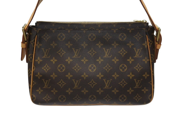 極美品 LOUISVUITTON ルイヴィトン ヴィバシテGM ワンショルダーバッグ M51163 モノグラム PVC レザー ゴールド金具 中古 4b005907