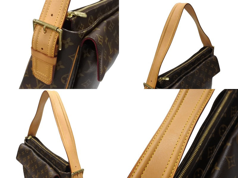 Very Good Condition LOUISVUITTON Louis Vuitton Vivacite GM One Shoulder Bag M51163 Monogram PVC Leather Gold Hardware Used 4b005907
