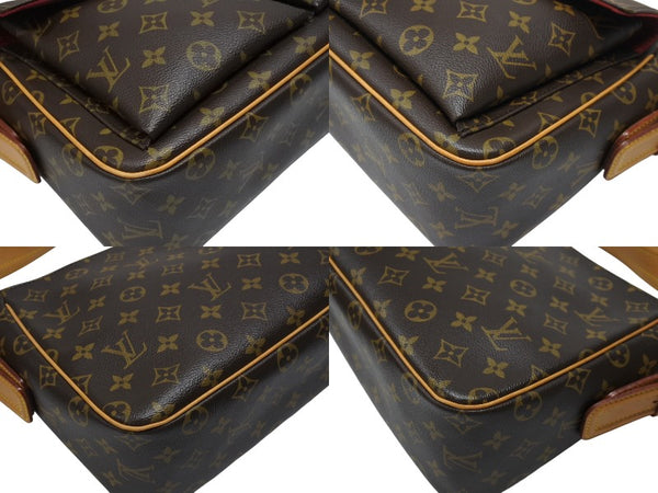 極美品 LOUISVUITTON ルイヴィトン ヴィバシテGM ワンショルダーバッグ M51163 モノグラム PVC レザー ゴールド金具 中古 4b005907