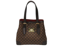 Load image into Gallery viewer, 極美品 LOUIS VUITTON ルイヴィトン ハムステッドMM トートバッグ N51204 ダミエライン ダミエキャンバス ブラウン 中古 4b005908